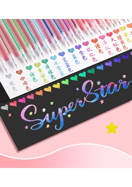 Renkli Simli Jel Kalemlerçocuklar Için Renkli Nötr Kalemler (Yurt Dışından) fiyatları