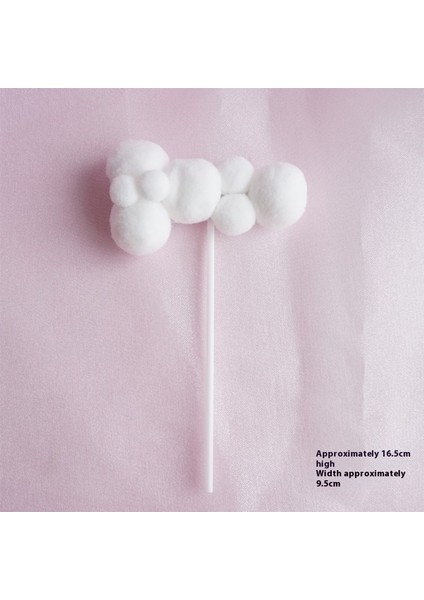 Bulutlar Eklenti Süs Doğum Günü Pastası Dekorasyonu Şenlikli Atmosfer (Yurt Dışından)