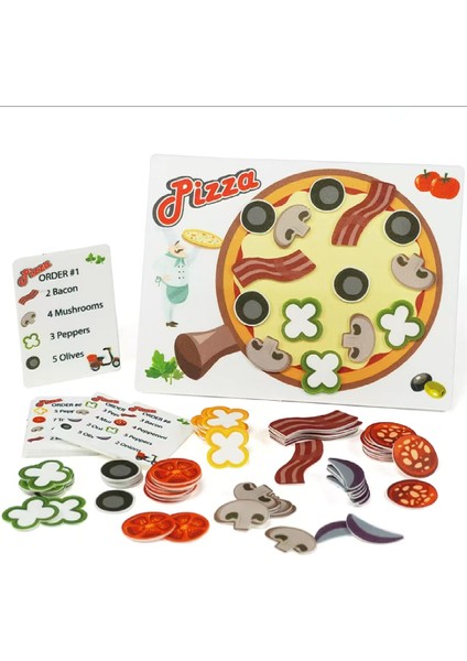Yaratıcı Keçe Pizza Ev Ev Mutfak Oyuncak (Yurt Dışından)