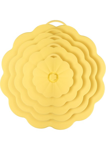 Silikon Taze Kapak 5'li Set Silikon Sızdırmazlık Kapakları Bardak Kapakları Kase Kapakları (Yurt Dışından)