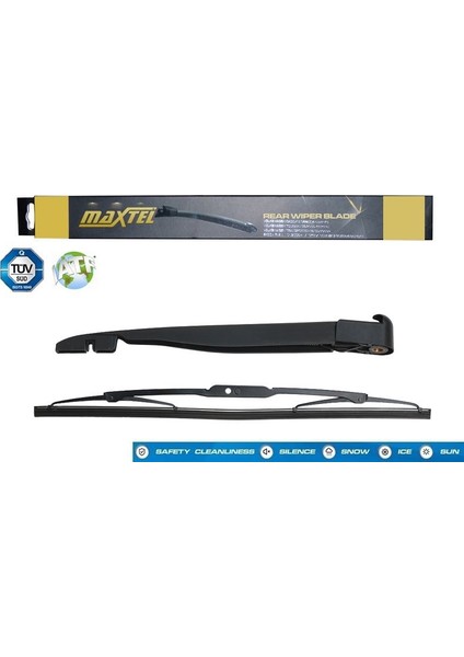 MAXTEL-12611242 - Arka Sılecek Kolu ve Supurgesı Peugeot Partner Fıskıyelı 1996 2008 400MM