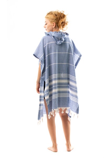 Kadın Bornoz Panço Peştemal Pamuklu Plaj Havlusu Sarı indirimleri