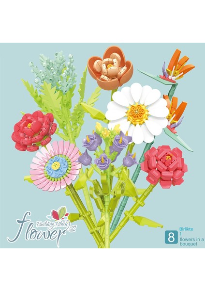 Çocuklar Için Yapboz Blokları Çiçek Demeti Oyuncak (Yurt Dışından) fiyatları