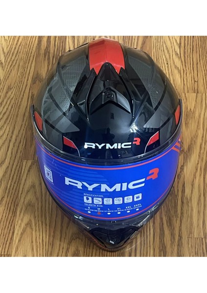 Rymıc-R R935 Dot Sertifikalı Modüler Flip Up Motosiklet Güvenlik Tam Yüz Kaskı (Boyut Xxl 61-62CM)