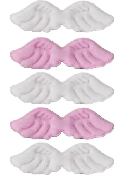 Dıy Dekorasyon Pembe Beyaz Bowknot Kalp Ambalaj Malzemesi Kpop Fotokard Tutucu Malzemeleri Hediye Sarma Aksesuarlar: Pembe Beyaz Kanatlar 1 (Yurt Dışından)