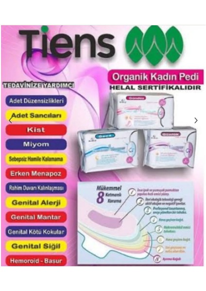 Airiz Tiens Hijyenik Ped Orjinal modelleri