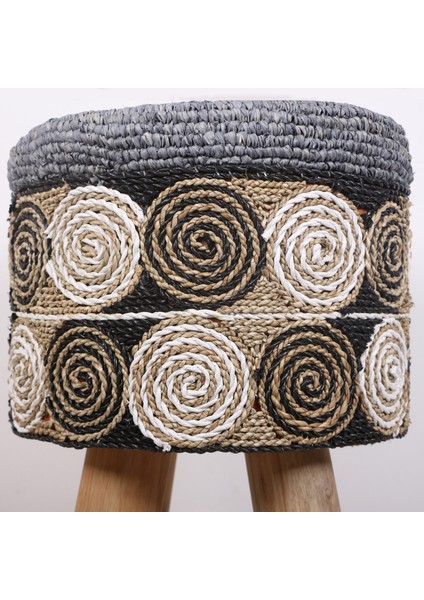 Mylamp Rafya Puf & Stools-Doğal Teak Gövde 42X50 cm fiyatları