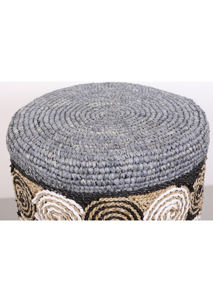 Mylamp Rafya Puf & Stools-Doğal Teak Gövde 42X50 cm fırsatları