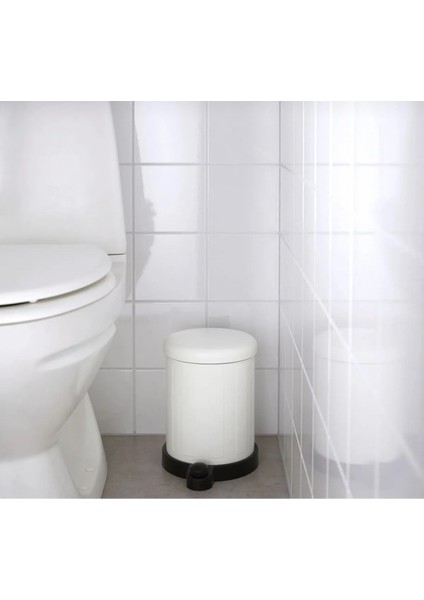 5'li Banyo Seti Çöp Kovası Diş Fırçalık Sabunluk Tuvalet Fırçası Beyaz Galvaniz Çelik ve Plastik indirimleri