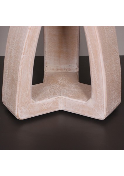 Mylamp Numa Beyaz Fildişi Mungur Sehpa 42X55 cm fırsatları