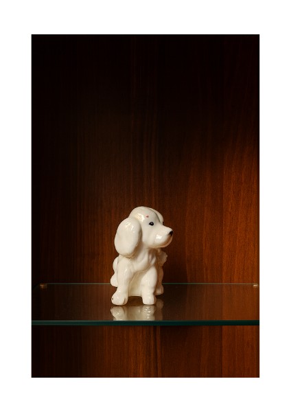 Nadir 1940’LAR Güllerle Bezeli Cordelia Cocker Spaniel Köpek Heykelciği modelleri