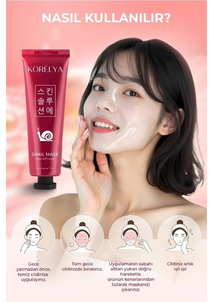 Soyulabilir Salyangoz Maskesi - Peelable Snail Mask 50 ml fırsatları