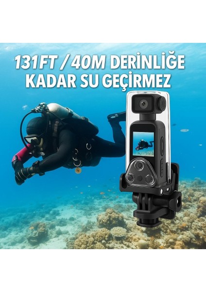 4K Profesyonel Hd Taşınabilir LCD Ekranlı Su Geçirmez Aksiyon Kamerası K850H fırsatları