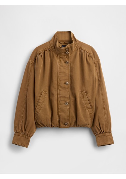 Kadın Kahverengi Twill Bubble Ceket fiyatları