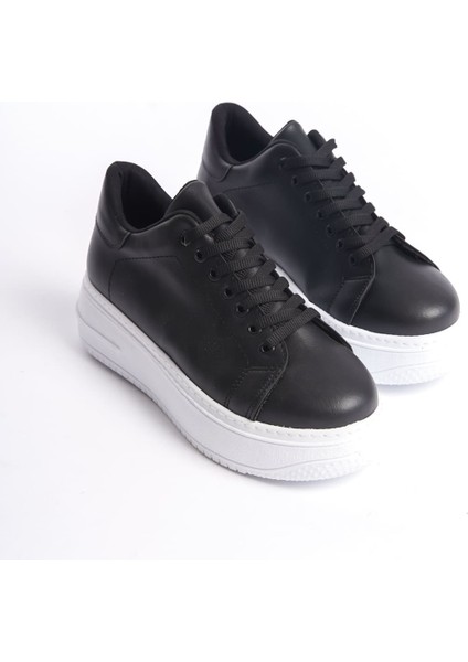 Jet-Bıana Bağcıklı Ortopedik Taban Kadın Sneaker Spor Ayakkabı Cbt - Siyah fırsatları