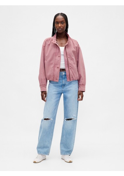 Kadın Pembe Twill Bubble Ceket indirimleri