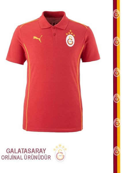 Orijinal Puma A Takım Kırmızı 5 Yıldız Polo T-Shirt
