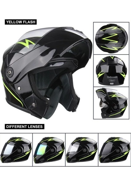 Uchoose Fmvss 216 Dot Sertifikalı Tüm Yüz Tam Koruma Motosiklet Kaskı Xl (61-62 Cm.) fiyatları