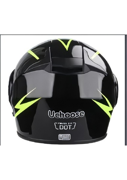 Uchoose Fmvss 216 Dot Sertifikalı Tüm Yüz Tam Koruma Motosiklet Kaskı Xl (61-62 Cm.) indirimleri