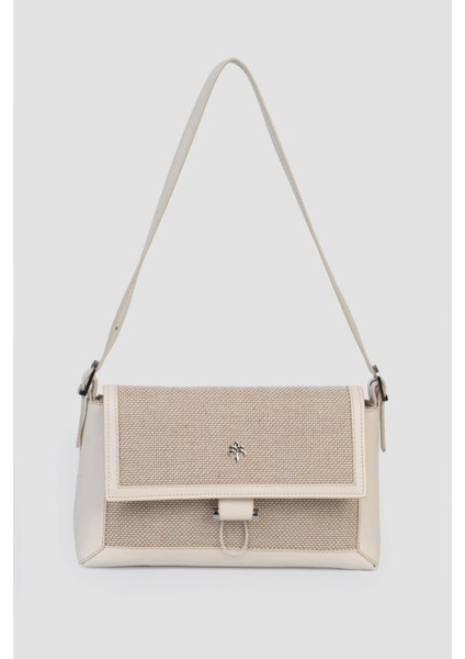 Bej Kadın Omuz Çantası IM579