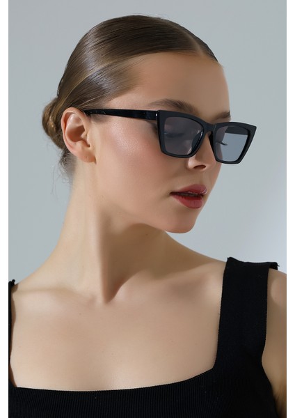 Kadın Siyah Cat Eyes UV400 Güneş Gözlüğü 23006 C2 Açık Renk modelleri