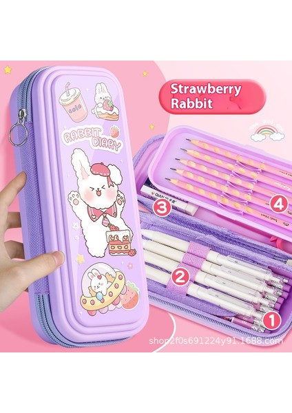 Kırtasiye Kutusu Büyük Kapasiteli Öğrenci Çocuk Kalem Kutusu (Yurt Dışından)