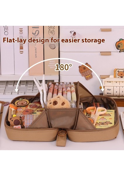 Kapaklı Kalem Çantası Büyük Kapasiteli Ilkokul ve Ortaokul Öğrencileri Çocuk Kırtasiye Kutusu Kalem Kutusu (Yurt Dışından) fiyatları