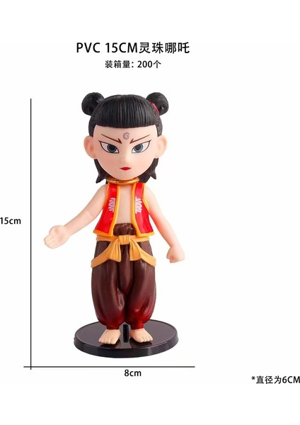 Chiu Chow Ao Beng Model Ne Zha Model Dekoratif Süs El Kuklası (Yurt Dışından)