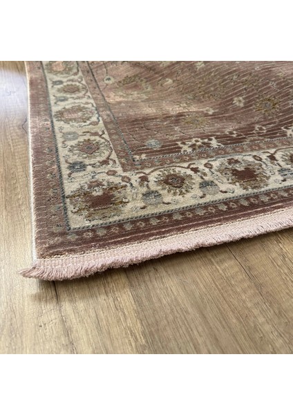 Silver 4134 Krem Mürdüm Saçaklı Salon Halısı fiyatları