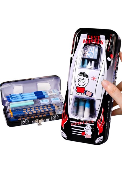 Ilkokul Çocukları Için Çok Fonksiyonlu Araba Modelleme Büyük Kapasiteli Kırtasiye Kutusu Çocuk Kalem Kutusu (Yurt Dışından)