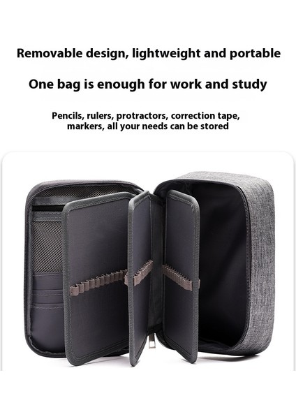 Büyük Kapasiteli Kalem Çantası Öğrenci 72 Renk Eskiz Kalem Kırtasiye Çantası Çok Fonksiyonlu Saklama Kırtasiye Kutusu (Yurt Dışından) fiyatları