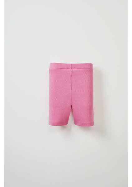 Pembe Fitilli Askılı Bluz - Mini Şort
