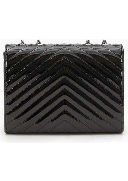 Levidor 930076 Çanta Siyah Rugan Kadın Omuz Çantası