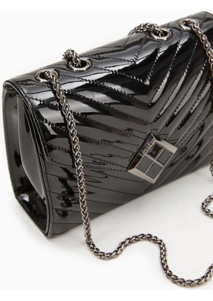 Levidor 930076 Çanta Siyah Rugan Kadın Omuz Çantası fiyatları