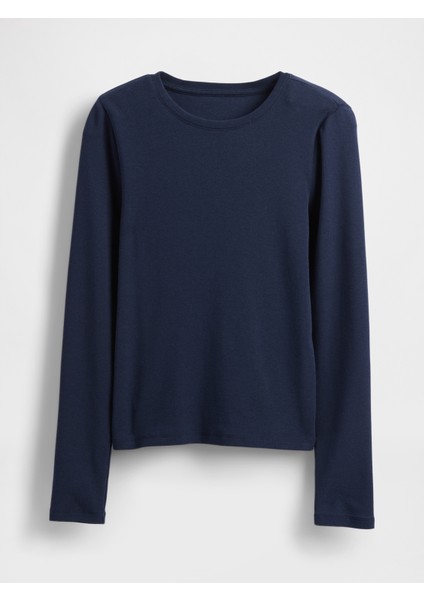 Kadın Lacivert Modern Crewneck T-Shirt fiyatları