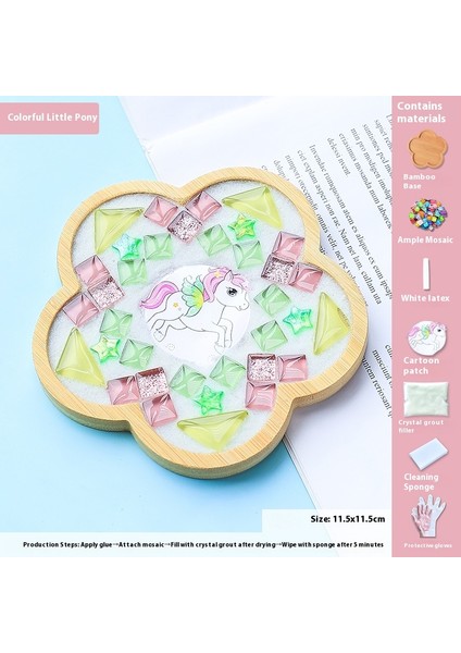 Çocuklar Dıy Yapım Malzemesi Kiti Dak Altlığı Sanat Eseri (Yurt Dışından)