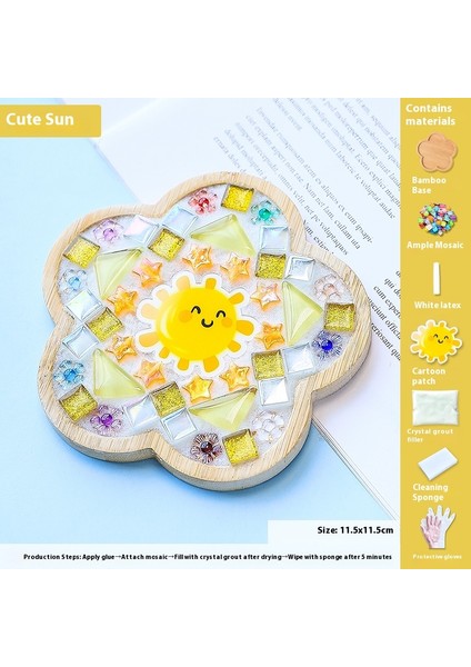 Çocuklar Dıy Yapım Malzemesi Kiti Dak Altlığı Sanat Eseri (Yurt Dışından)