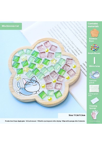 Çocuklar Dıy Yapım Malzemesi Kiti Dak Altlığı Sanat Eseri (Yurt Dışından)