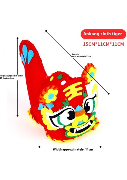 Çin Halk El Sanatları Dokunmamış Diy Kumaş Kaplan Malzeme Paketi (Yurt Dışından)