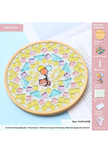 Çocuklar Dıy Yapım Malzemesi Kiti Dak Altlığı Sanat Eseri (Yurt Dışından)