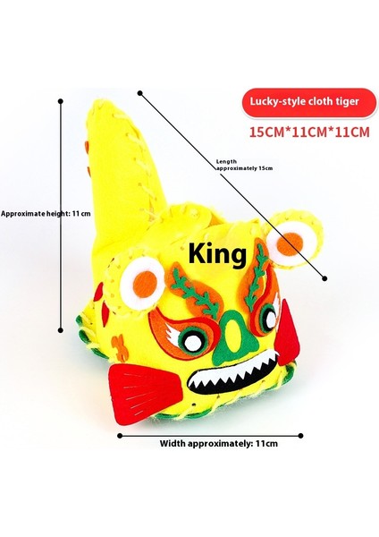 Çin Halk El Sanatları Dokunmamış Diy Kumaş Kaplan Malzeme Paketi (Yurt Dışından)