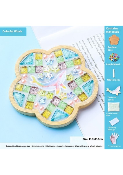 Çocuklar Dıy Yapım Malzemesi Kiti Dak Altlığı Sanat Eseri (Yurt Dışından)