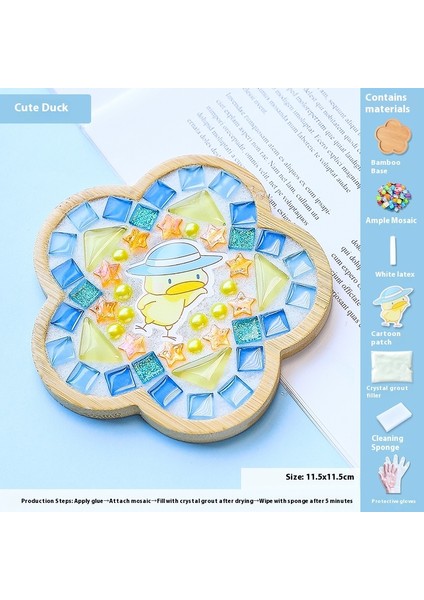 Çocuklar Dıy Yapım Malzemesi Kiti Dak Altlığı Sanat Eseri (Yurt Dışından)