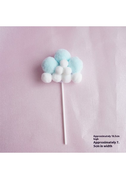 Bulutlar Eklenti Süs Doğum Günü Pastası Dekorasyonu Şenlikli Atmosfer (Yurt Dışından)