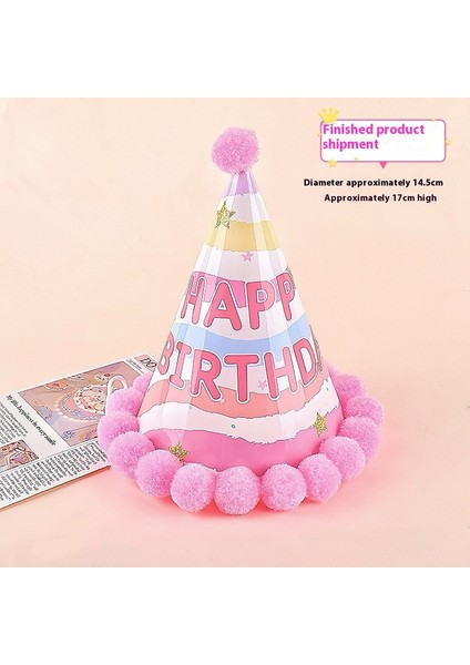 Doğum Günü Şapkası Tatil Partisi Dekorasyonu Sahne Ayarı (Yurt Dışından)