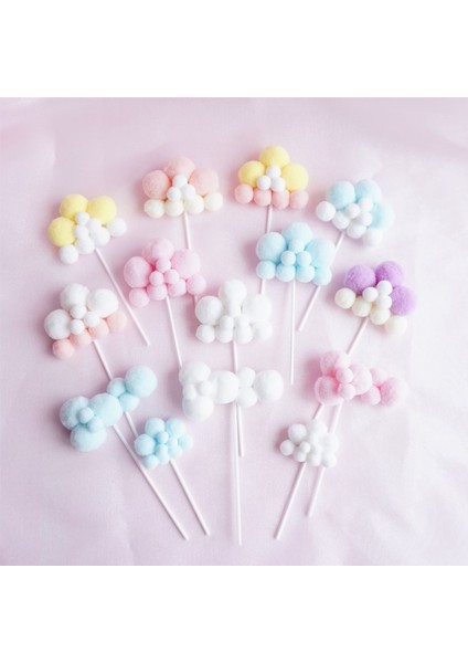 Bulutlar Eklenti Süs Doğum Günü Pastası Dekorasyonu Şenlikli Atmosfer (Yurt Dışından) fiyatları