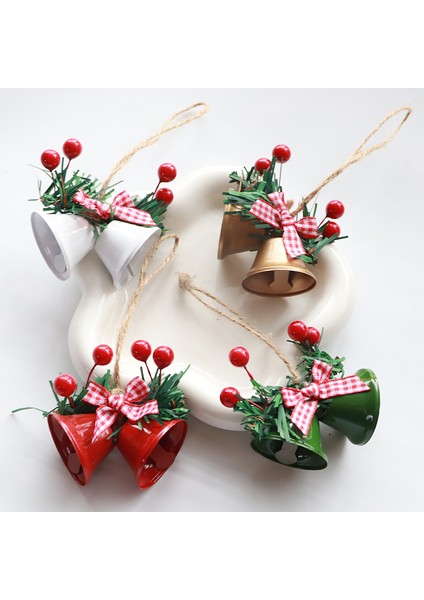 Noel Tatili Dekorasyon Kolye El Yapımı Diy Aksesuarları Metal Çan Kolye (Yurt Dışından)