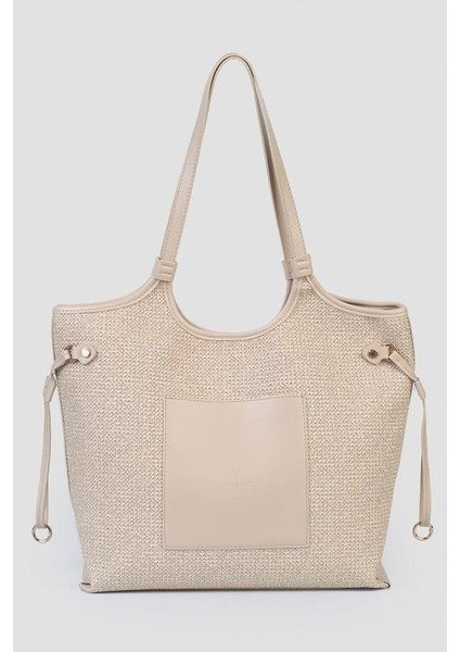 Bej Kadın Omuz Çantası IM611