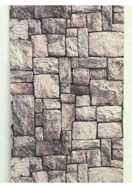 2035 Doğal Taş Görünümlü Renkli 3D 5m2 Duvar Kağıdı fiyatları