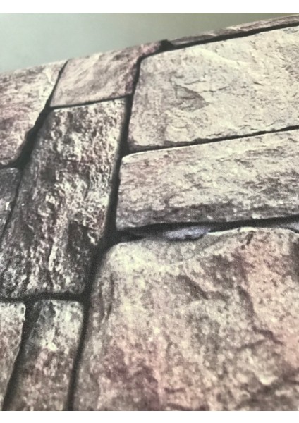 2035 Doğal Taş Görünümlü Renkli 3D 5m2 Duvar Kağıdı modelleri